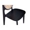 Manhattan Comfort Versailles Round Dining Chair in Black and Natural Cane, Set of 2 DCCA11-BK - alternate 3